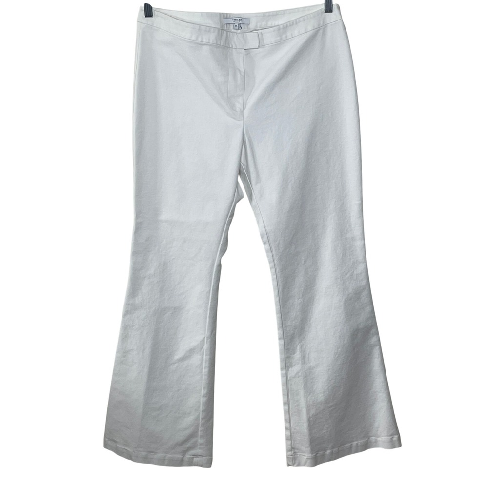 Derek Lam 10 Crosby White Bootcut Flare Trouser Pant Size 12
